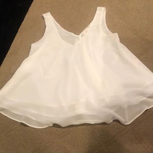 Worn once white tank top
